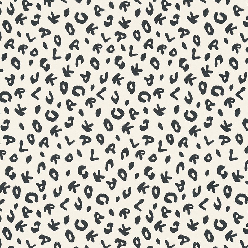 Papier peint intissé KARL LAGERFELD LEOPARD coloris noir