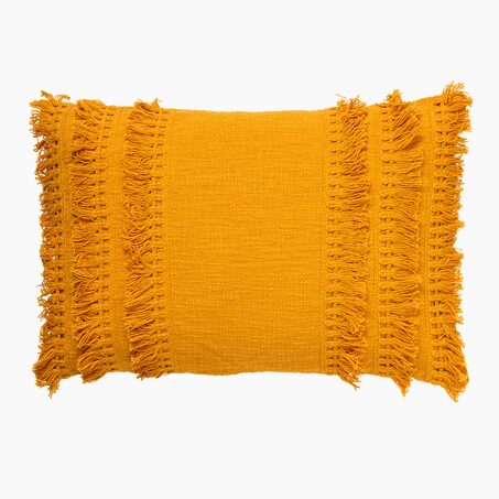 Coussin LARA coloris jaune 40 x 60 cm