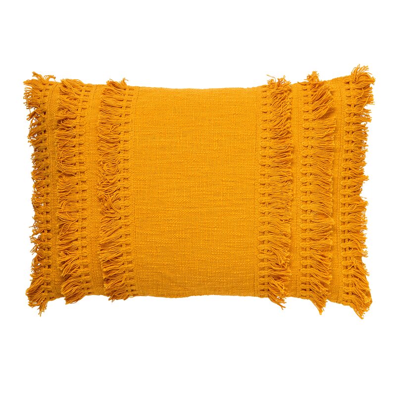 Coussin LARA coloris jaune 40 x 60 cm