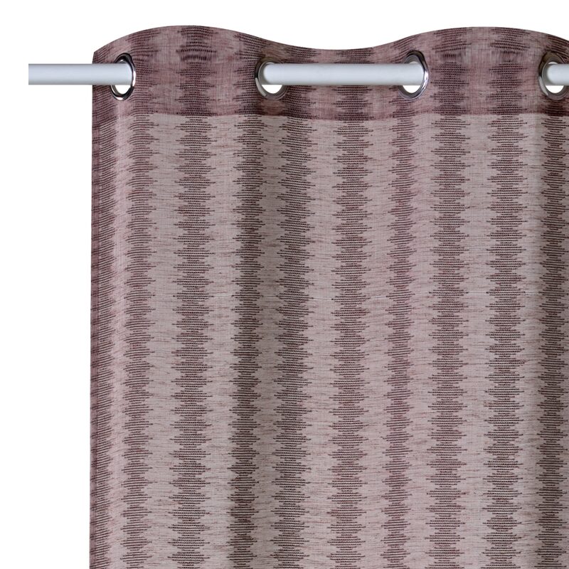 Voilage OMEYA coloris bois de rose 140 x 240 cm