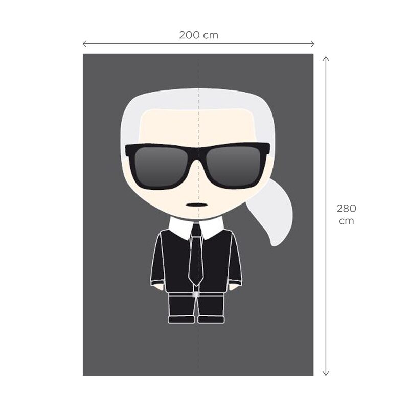 Papier peint panoramique L KARL LAGERFELD  IKONIK 200 x 280 cm