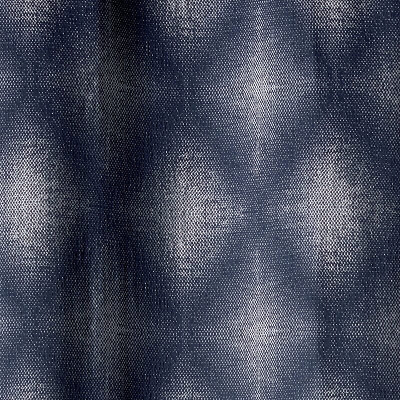 Rideau ASSELA coloris indigo 140 x 260 cm