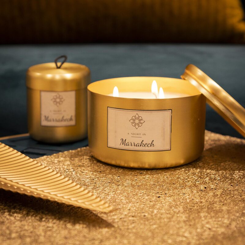 Bougie parfumée GOLDEN DREAM santal ou ambre