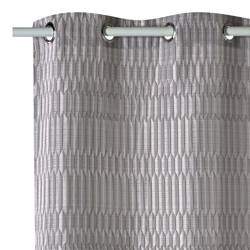 Rideau SCOTTY coloris gris 140 x 250 cm
