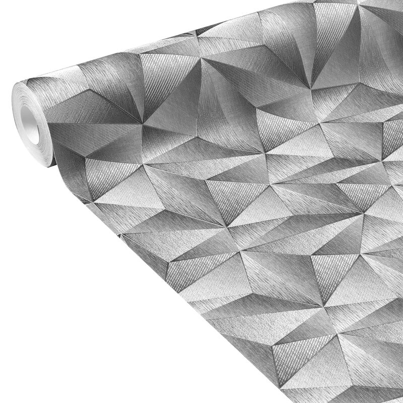 Papier peint intissé ZENITH coloris argent