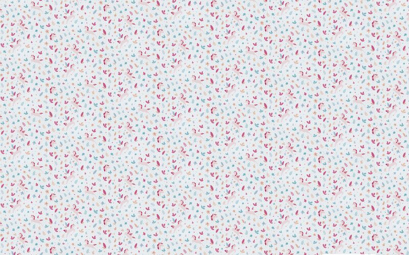 Papier peint intissé LILYCORN coloris multicolore