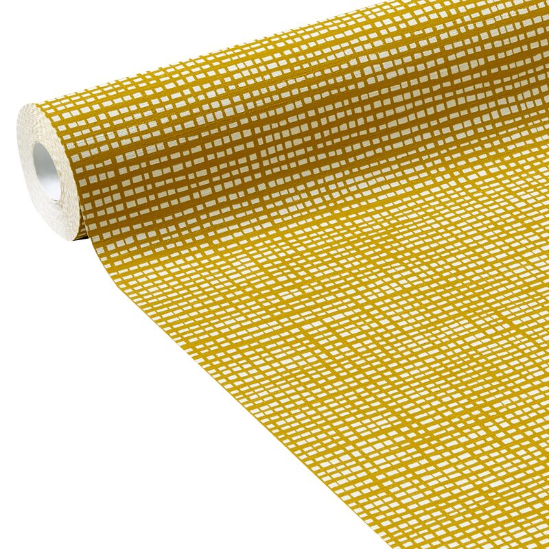 Papier peint intissé ANAKAO coloris jaune ocre