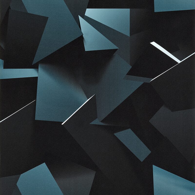 Papier peint intissé FLYNN coloris bleu nuit