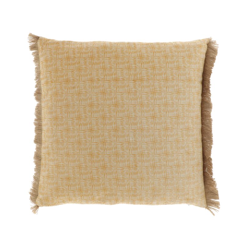 Coussin FERO coloris jaune 45 x 45 cm