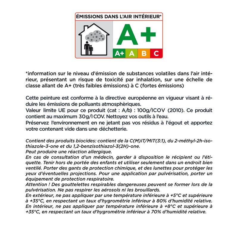 Peinture Multi-supports SAPHYR Alkyde cachemire Satiné 2,5 L