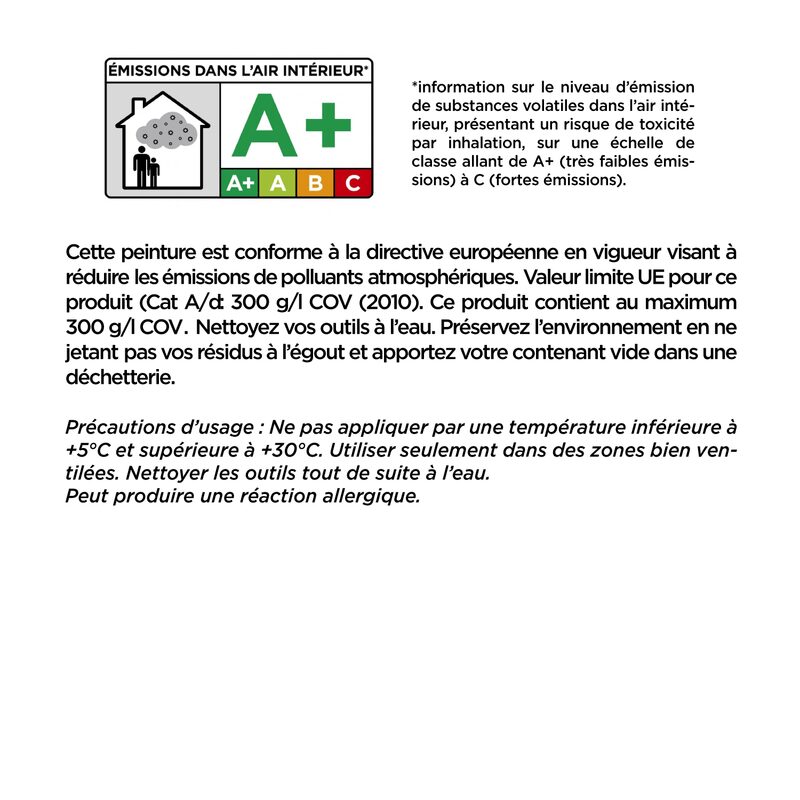 Peinture BOISERIES Glycéro blanc Brillant 2,5 L