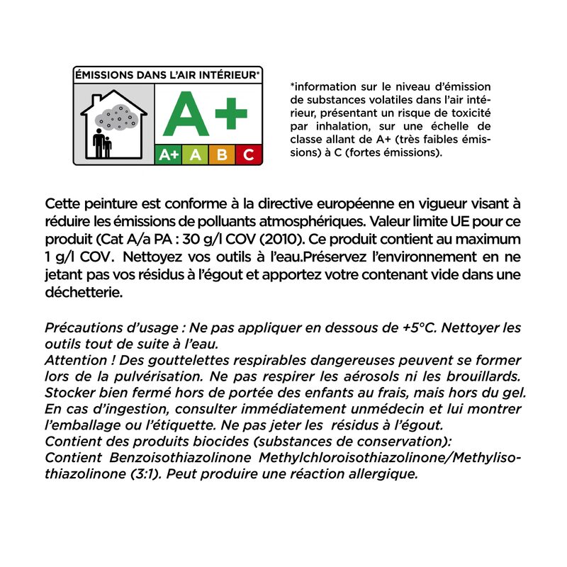 Peinture SOUS COUCHE AVANT PAPIER PEINT Acrylique blanc Mat 10 L