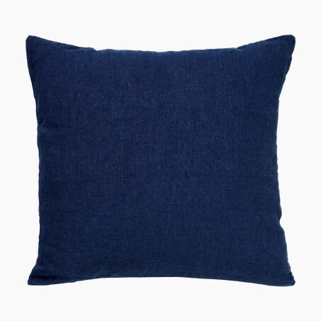 Coussin LINHA coloris bleu indigo 45 x 45 cm