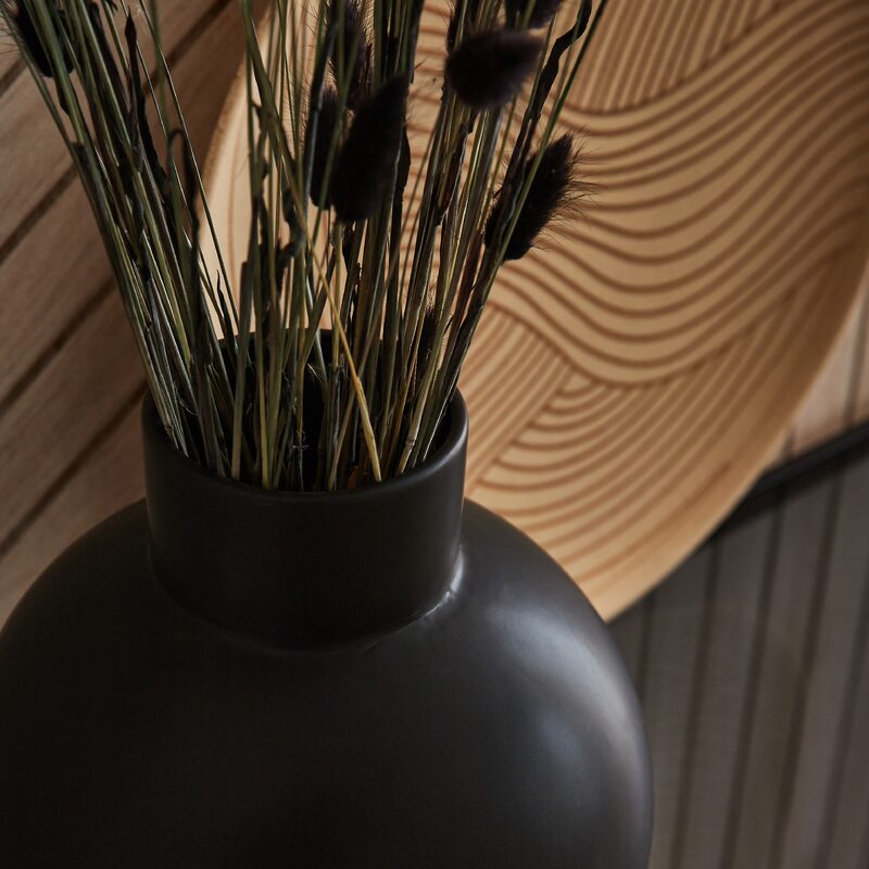 Vase DUBBEL coloris noir mat