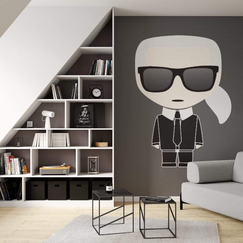 Papier peint panoramique L KARL LAGERFELD  IKONIK 200 x 280 cm