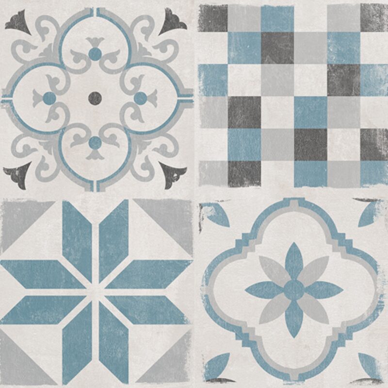 Revêtement décoratif adhésif ACCENT ANDALUZ BLUE coloris bleu