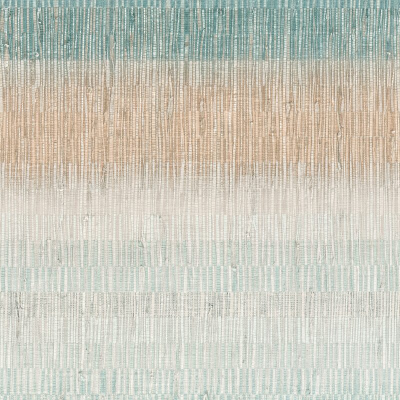 Papier peint intissé BAI SAO coloris bleu aqua