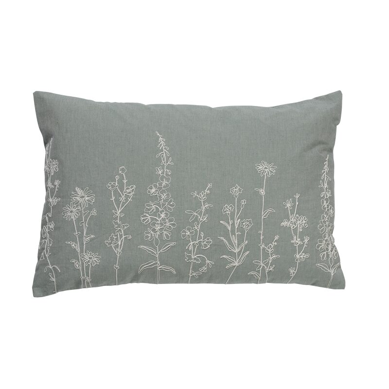 Coussin LEINA coloris vert 40 x 60 cm