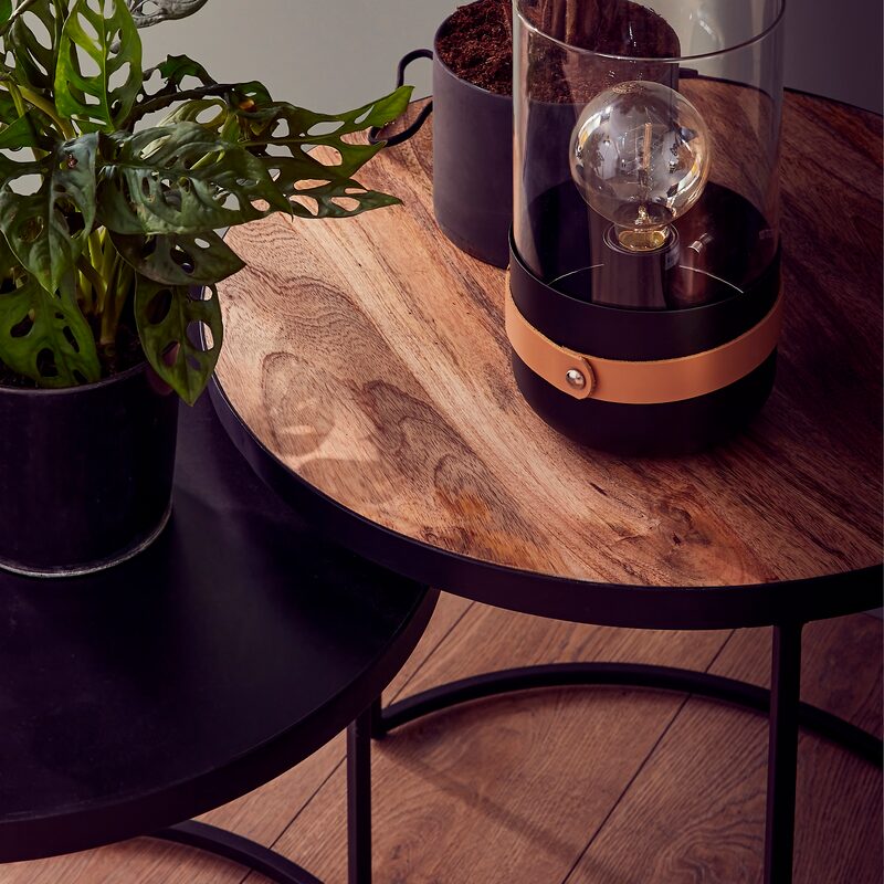 Table basse JUDITH coloris Brun bois
