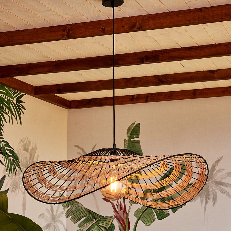 Suspension LOUISIANE coloris paille 29 x 80 cm