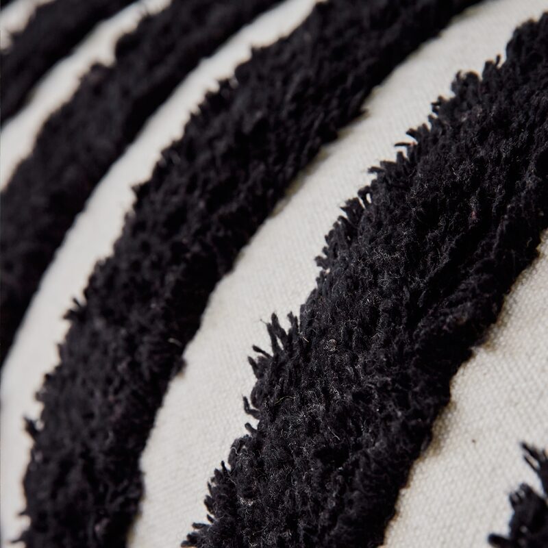 Coussin JORI coloris noir/blanc 35 x 90 cm