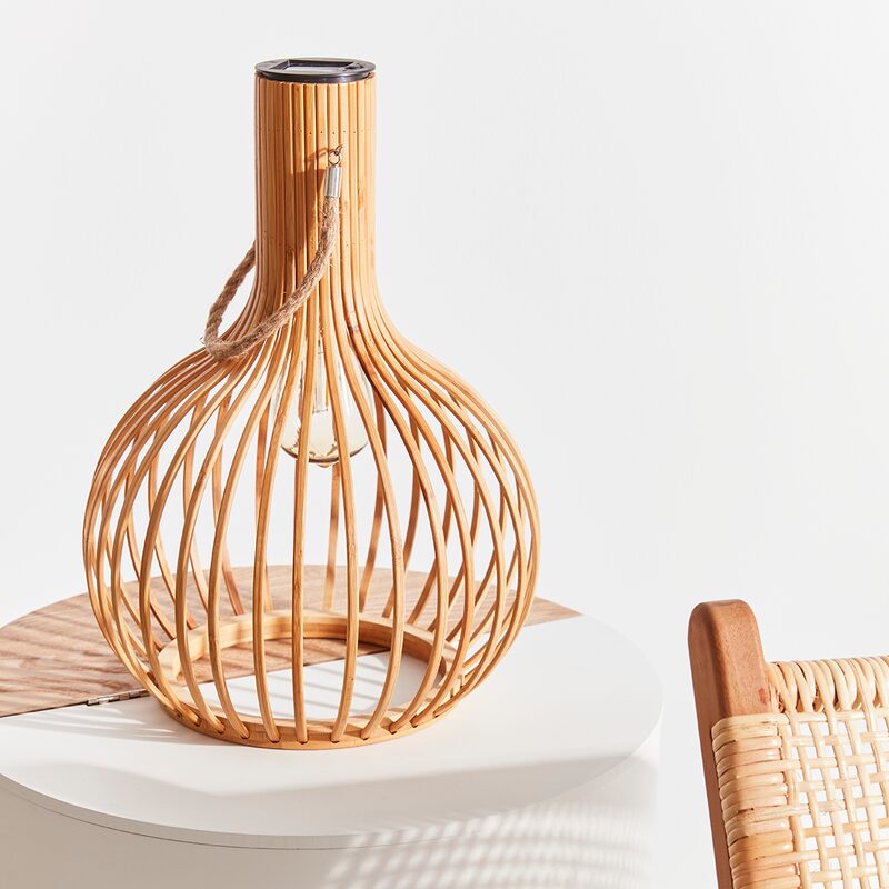 Lampe à poser JAFA coloris bois clair 40 x 28 cm