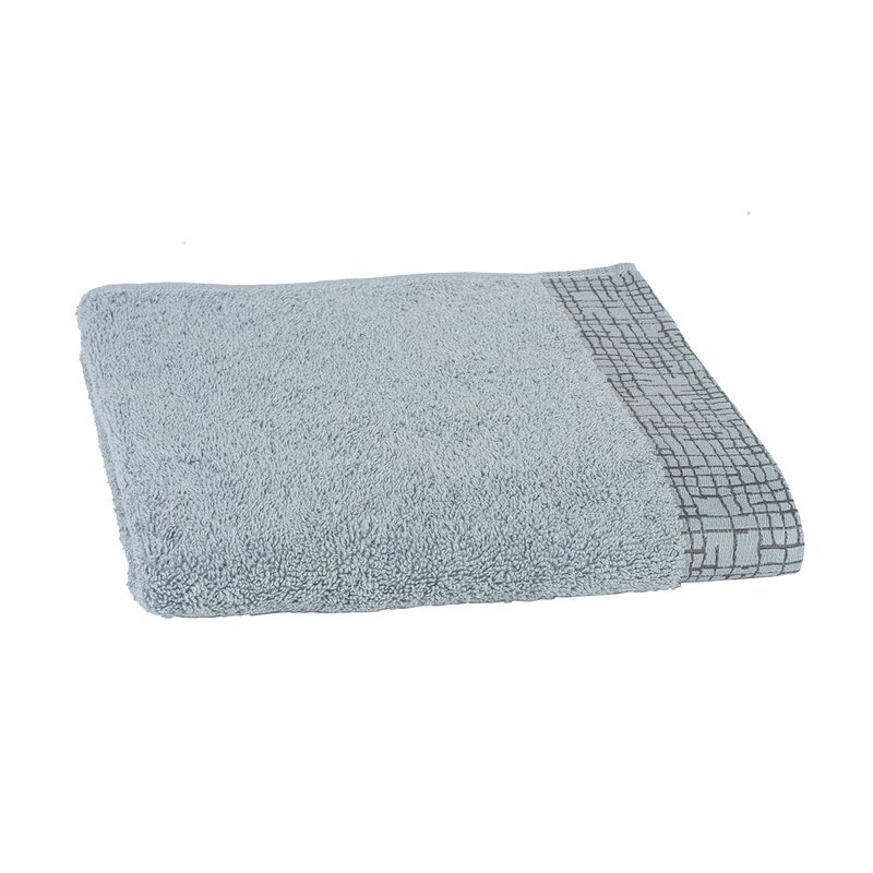 Serviette éponge KOGO coloris bleu gris/gris anthracite 70 x 140 cm