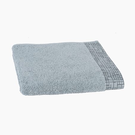 Serviette éponge KOGO bleu /gris anthracite 70 x 140 cm