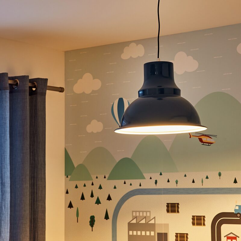 Suspension LOFT coloris gazoline 29 x 39 cm