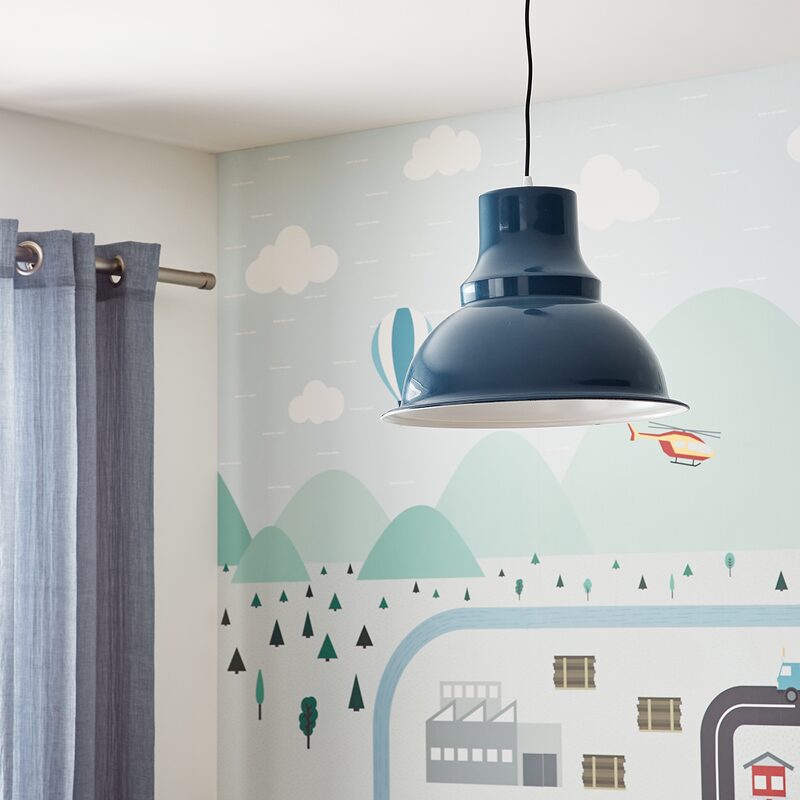 Suspension LOFT coloris gazoline 29 x 39 cm