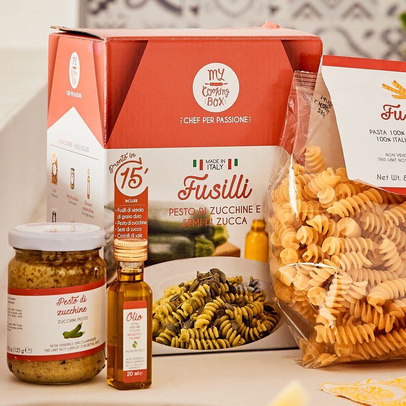 Coffret FUSILLI AU PESTO DE COURGETTE ET GRAINES DE COURGE