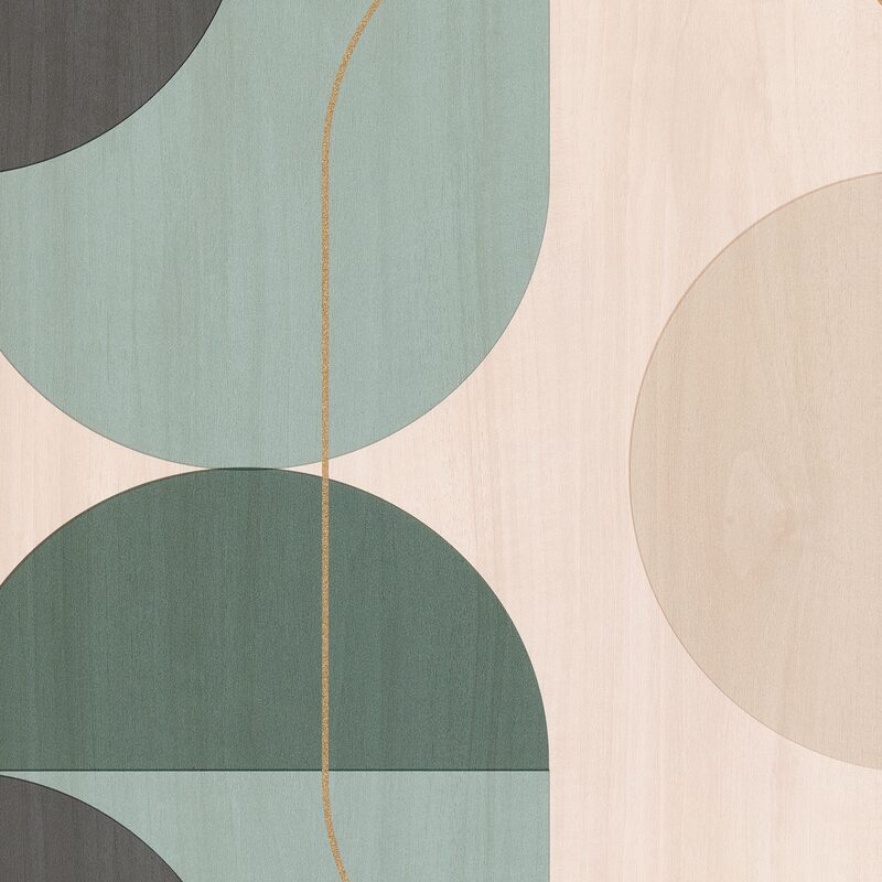 Papier peint intissé NAKILA coloris vert d'eau