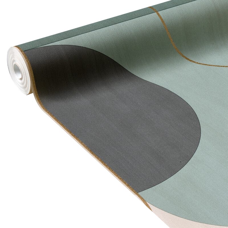 Papier peint intissé NAKILA coloris vert d'eau