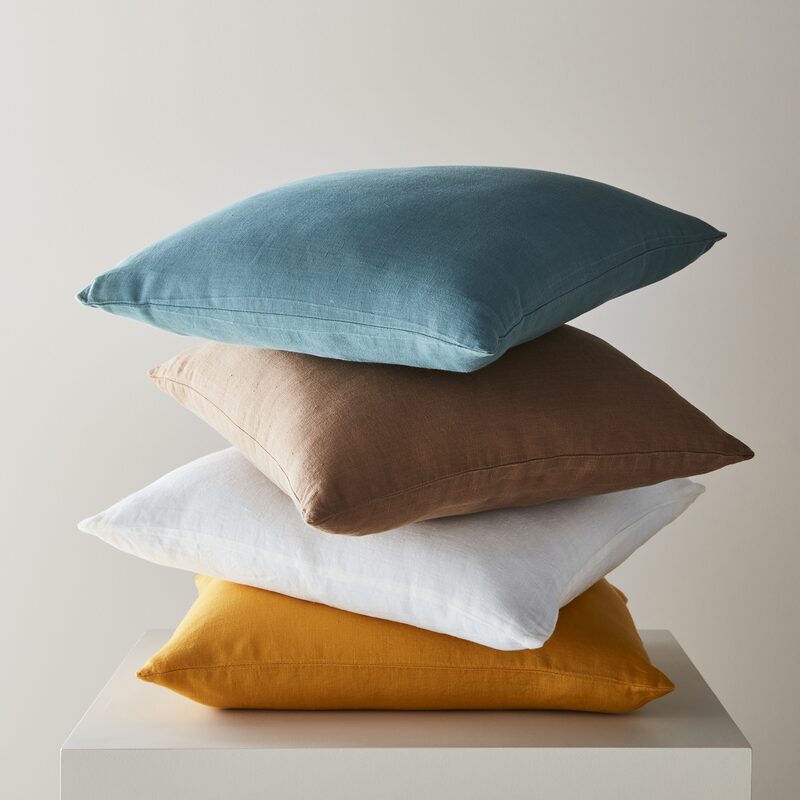 Coussin LINHA coloris tabac 45 x 45 cm