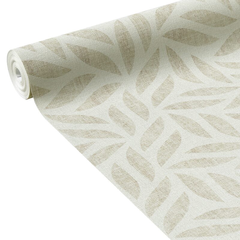 Papier peint intissé FLORENTINE PEARL coloris sable beige
