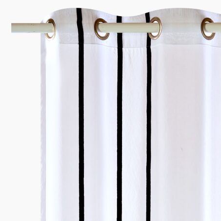 Voilage YUNA coloris noir 140 x 260 cm