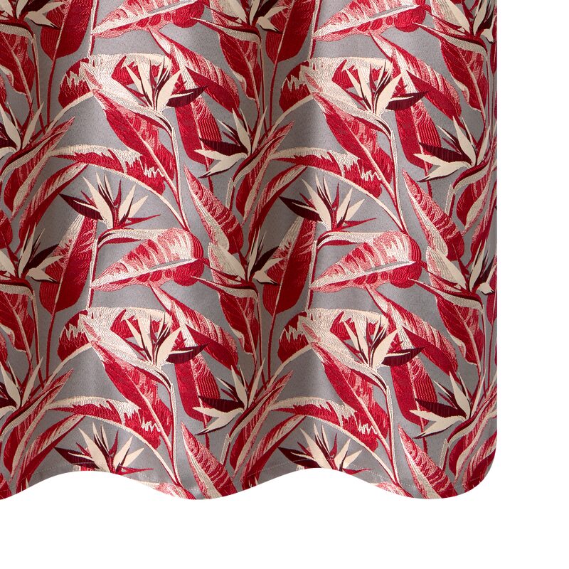 Rideau STRELITZIA coloris bordeaux 140 x 260 cm