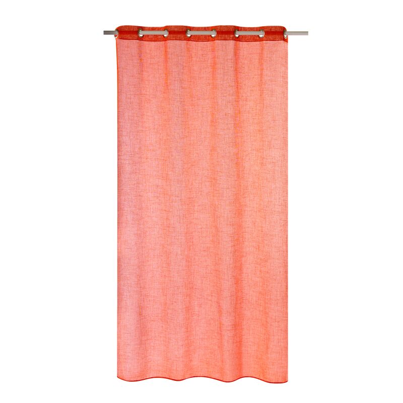 Voilage AIA coloris corail 140 x 240 cm