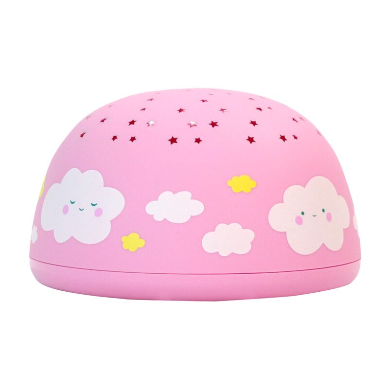 Veilleuse PROJECTEUR NUAGE ROSE coloris rose 9 x 9,4 cm