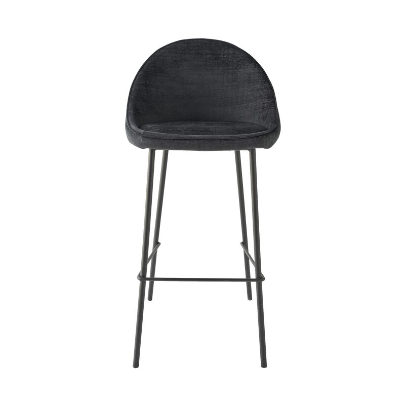 Tabouret de bar CAITLYNE coloris noir