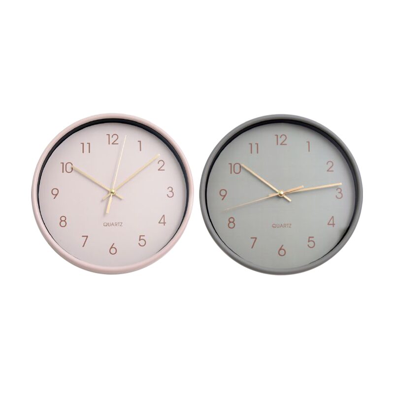 Horloge en plastique HUDA coloris rose