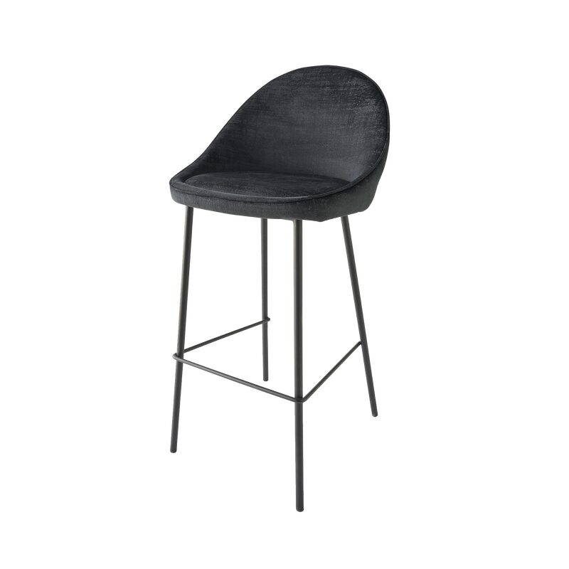 Tabouret de bar CAITLYNE coloris noir