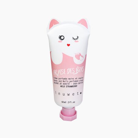 Inuwet Crème mains CHAT FRAISE fraise des bois