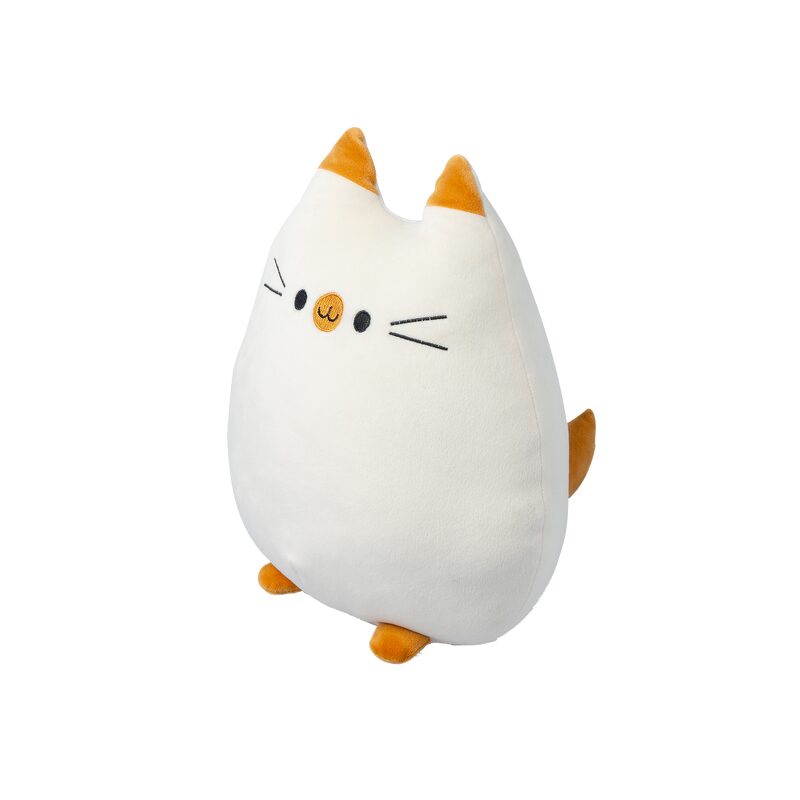 Coussin SWEET KITTY coloris blanc 36 x 40 cm