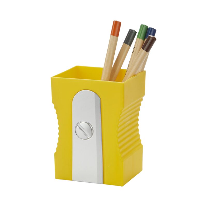 Pot à crayons TAILLE CRAYON coloris jaune