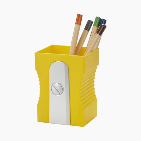 Balvi Pot à crayons TAILLE CRAYON coloris jaune