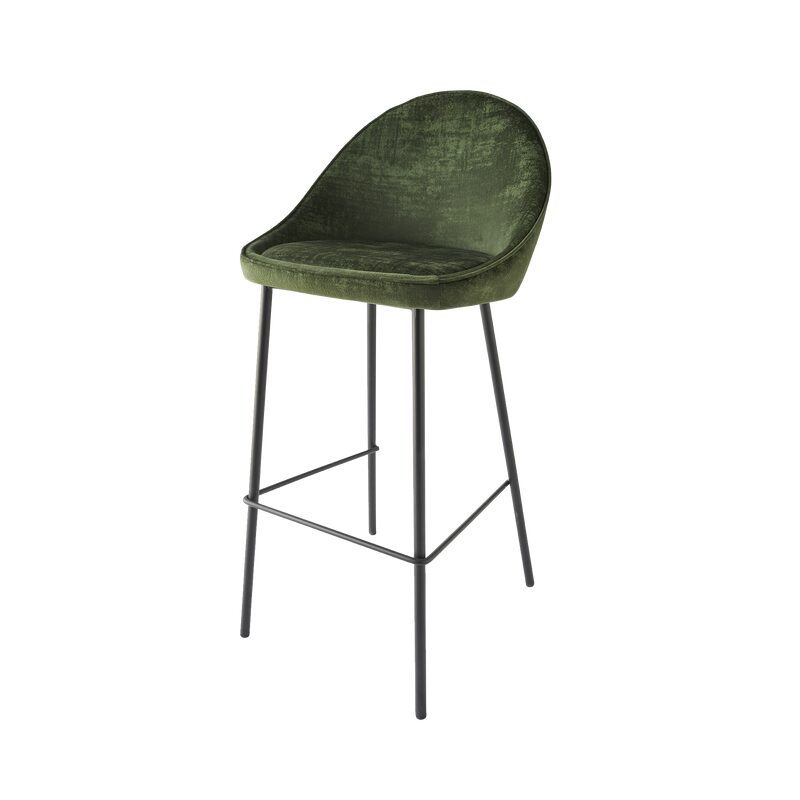 Tabouret de bar CAITLYNE coloris vert