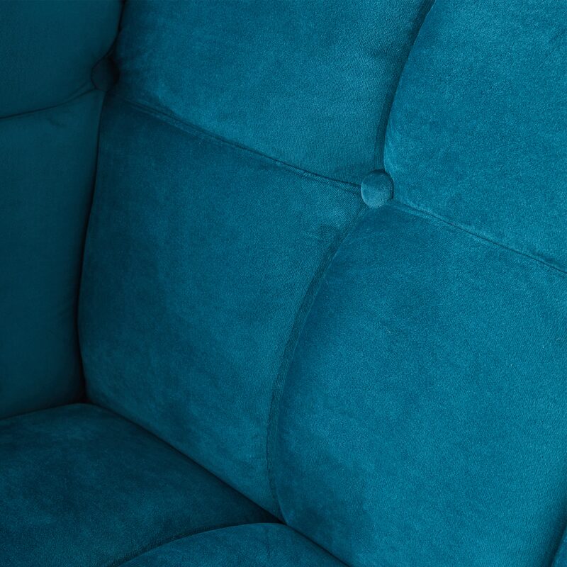 Fauteuil COREY coloris bleu canard