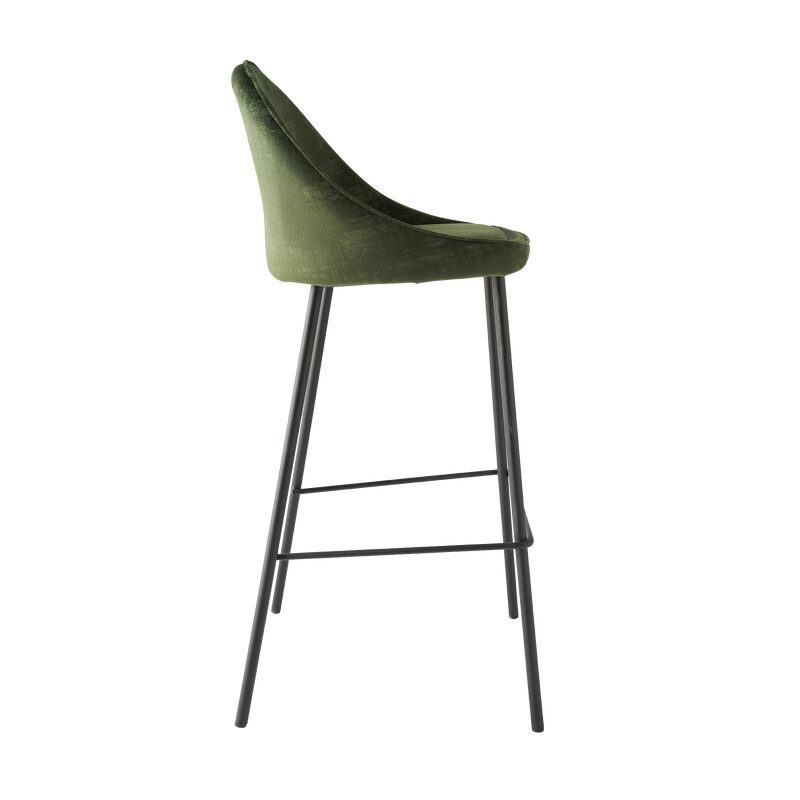 Tabouret de bar CAITLYNE coloris vert