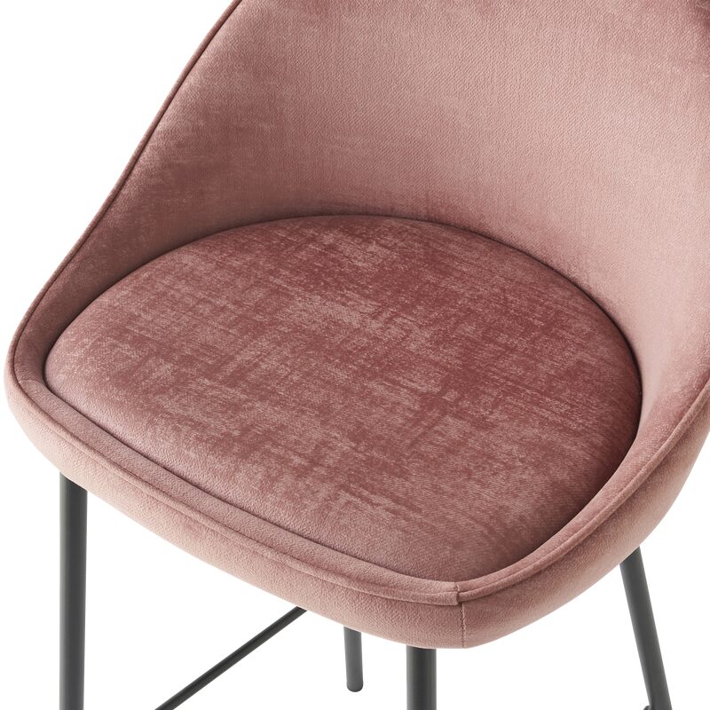 Tabouret de bar CAITLYNE coloris rose